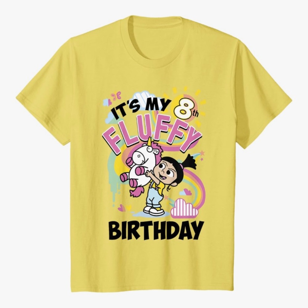 Despicable me minions unicorn birthday Agnes T-Shirt size medium